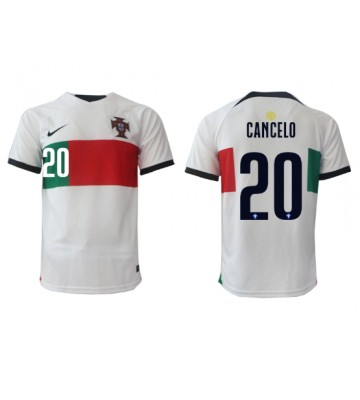 Portugal Joao Cancelo #20 Bortatröja VM 2022 Korta ärmar